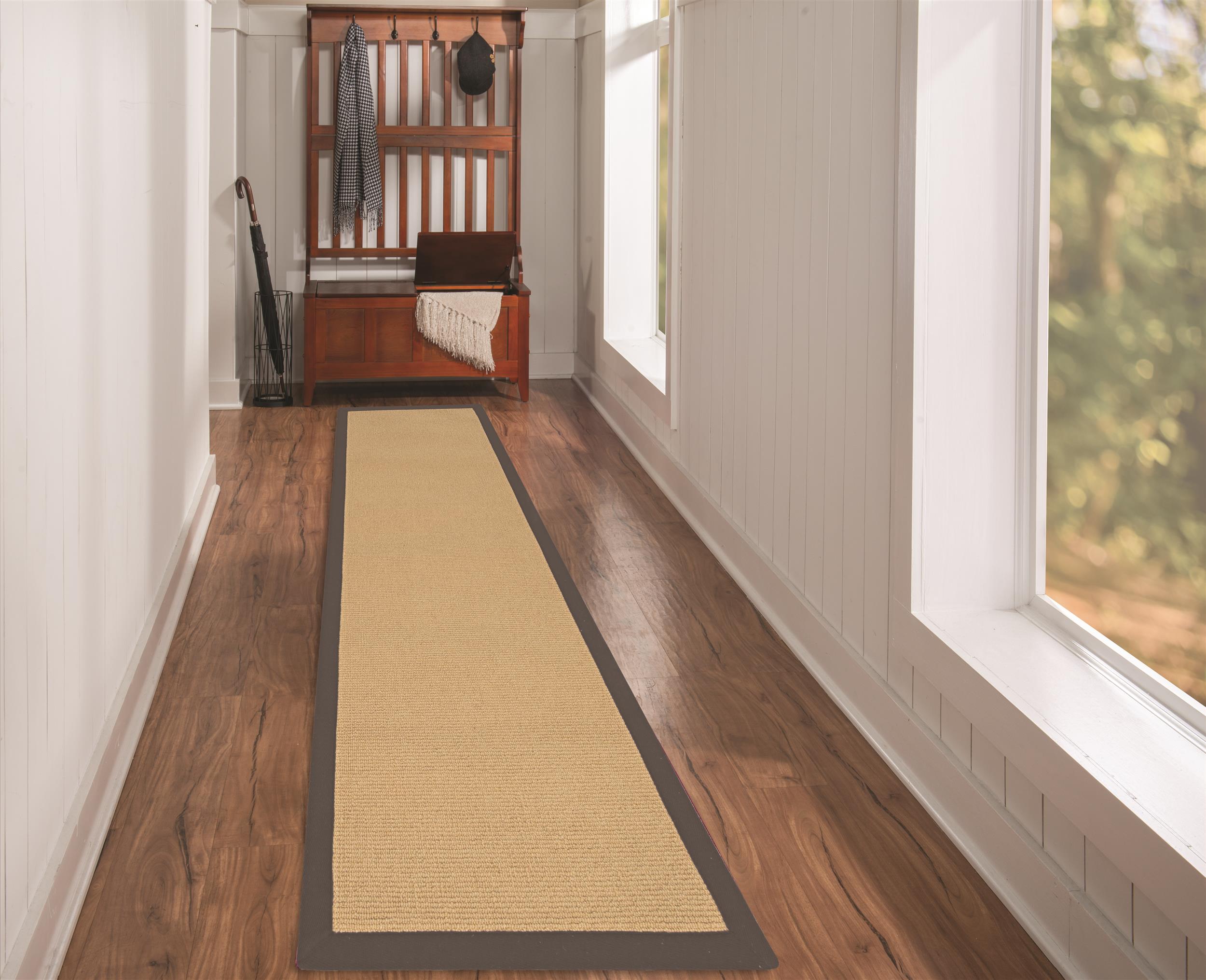 Athena Sisal & Slate 2'6" x 8' Runner