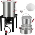 thumbnail image 1 of Bingirl 30 QT Turkey Fryer Set 50000 BTU Aluminum Deep Fryer, 1 of 6
