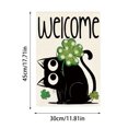 thumbnail image 3 of St. Patricks Day St. Patrick's Day Garden Flag Four Leaves, 3 of 5