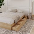 thumbnail image 2 of Nexera 3 Drawer King Size Storage Bed Frame, Maple, 2 of 8