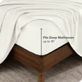 thumbnail image 4 of Bare Home Microplush Fleece Sheet Set - Ultra Soft - Deep Pocket - King, Cream, 4 of 7