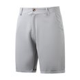 thumbnail image 1 of EOYWHK Jean Shorts Men Relaxed Fit Straight Leg Zipper Pockets Solid Color Dress Shorts, 1 of 2