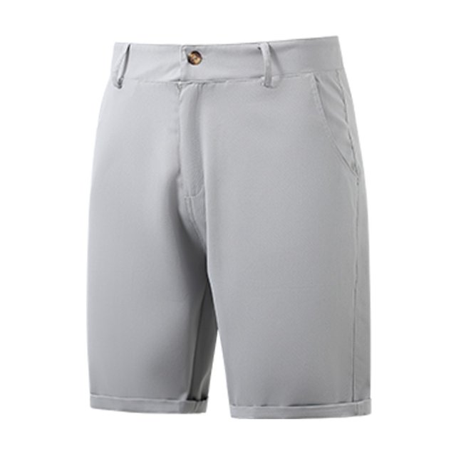 EOYWHK Jean Shorts Men Relaxed Fit Straight Leg Zipper Pockets Solid Color Dress Shorts