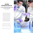 thumbnail image 2 of 1 Set Laboratory Microscope Slides Staining Rack Plastic Slides Staining Jar Storage Slides Rack, 2 of 8