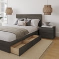 thumbnail image 4 of Nexera Milo Ensemble de Chambre à Coucher de Rangement Réversible 3 Pcs, Gris, Grand Lit, 4 of 6