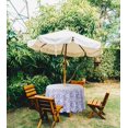 thumbnail image 2 of Vargottam Nappe d'Intérieur/extérieur 58 pouces avec trou de parapluie et Fermeture Éclair, Nappe imperméable à l'eau, Couvre-Tables pour Table de Cour Arrière - Bleu Violacé, 2 of 7