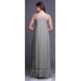 thumbnail image 2 of Bimba Robe de Nuit Imprimée de Papillons Gris Pièce pour Femmes Longue à Bretelles Spaghetti Robe Maxi Vêtement de Nuit Robe Petite, 2 of 5