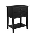 thumbnail image 4 of Ameriwood Home Table d'Appoint Franklin 2 Tiroirs, Noir, 4 of 6