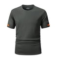 thumbnail image 2 of Mens Gym T-Shirts Summer Athletic Quick Drying Workout Top Compression Fit Short Sleeve Crew Neck Running Basketball Shirt, 2 of 7