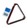 thumbnail image 4 of QualitChoice Table de Billard Triangle Porte-Balles Bois Noir Jeu de Table Maison pour Intérieur Marron 33cm, 4 of 6