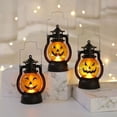 thumbnail image 2 of Pumpkin Skull LED Pony Oil Lantern Halloween Decor Prop Creative Bar Party Light, 2 of 4