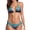 Gradient Peacock Blue, variant on Women Halter Bikini String 2 Piece Triangle Swimsuit Tie Side Swimwear