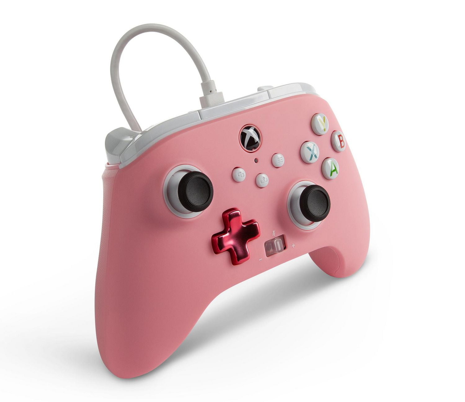 Manette câblée PowerA améliorée pour Xbox – Rose