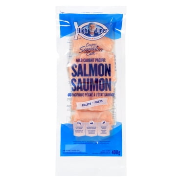 High Liner Signature Cuts Wild Caught Pacific Frozen Salmon Fillets, High Liner Signature Cuts, Wild Pacific Salmon Fillets
