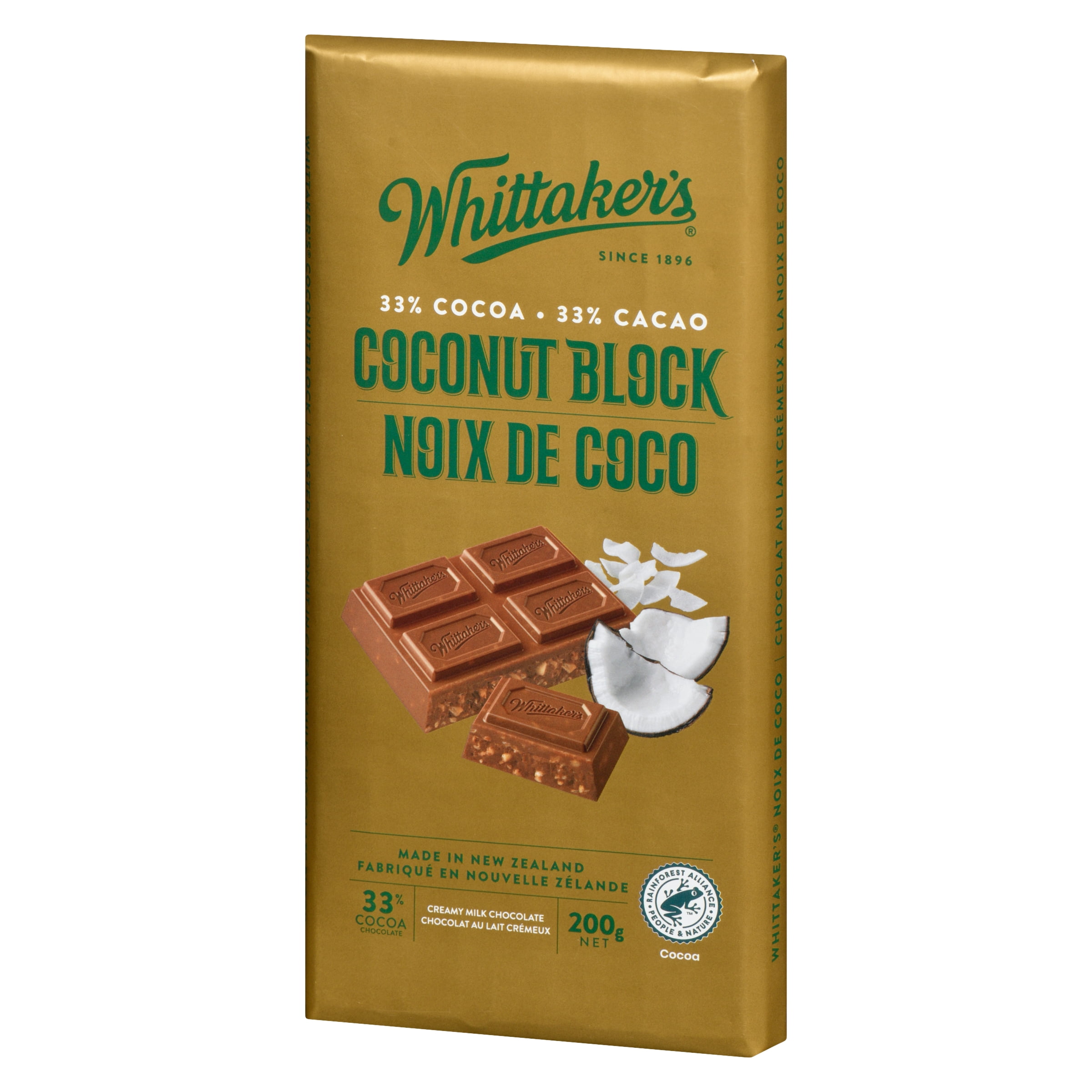 Bloc de noix de coco Whittaker, 200 grammes
