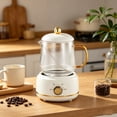 thumbnail image 4 of Weloille Mini Electric Stew Cup 1 Piece, 20.3 oz Multifunctional Glass Health Cup, Portable Heating Water Kettle, 600W Fast Heating Mug for Home Office Travel Tea Making, 4 of 6