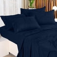 thumbnail image 3 of King Bed Sheet Set Piece Bedding Soft Brushed Microfiber Fabric Shrinkage & Fade Easy Care (), 3 of 7