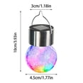 thumbnail image 3 of Rvkxad Solar Glass Pendant Lights, Crack LED Rattan String Lights for Garden Patio, Hanging Lights, Outdoor Decor, 3 of 7
