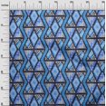 thumbnail image 3 of oneOone Silk Tabby Medium Blue Fabric Geometric Mix Texture Craft Projects Decor Fabric Printed By The Yard 42 Inch Wide, 3 of 4
