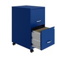 thumbnail image 4 of 18" 2 Drawer Mobile Smart Vertical File Cabinet, Classic Blue, 4 of 4