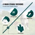 thumbnail image 4 of VEVOR 5 Feet Fence Post 10 Pack T-Post Heavy Duty Metal Fence Posts Green, 4 of 9