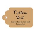thumbnail image 1 of 100 PCS Personalized Paper Hang Tags Made Any Text Custom Tags Wedding Favor Gifts, 1 of 1