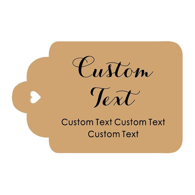 100 PCS Personalized Paper Hang Tags Made Any Text Custom Tags Wedding Favor Gifts
