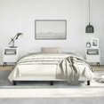 thumbnail image 1 of vidaXL Bed Frame White 152x203 cm Queen Faux Leather, 1 of 7