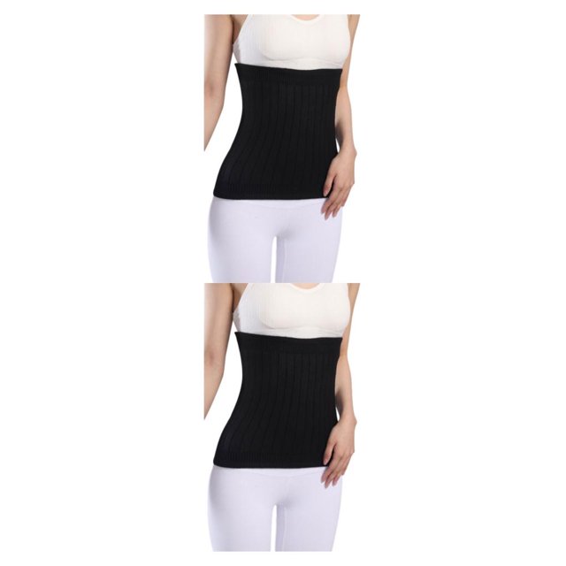 Thinsony Breathable And Moisture Absorbing Waist Back Support For Added Comfort Skin thicken black L 2Set