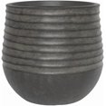 thumbnail image 1 of Pot de Plante Moderne Élégant en Résine Côtelée avec Trou de Drainage – Grande Fleur Ou Arbre pour Intérieur Extérieur - Léger Résistant aux Intempéries pour Patio Balcon (Noir Vintage, Grande Taille - 15,7 Pouces), 1 of 4
