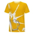 thumbnail image 5 of Birdeem Nouveau T-Shirt pour Hommes à la Mode 3D Imprimé Bière Non Positionné Manches Courtes Col Rond T-Shirt Haut de Sport Décontracté Blouses, 5 of 5