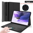 thumbnail image 1 of For Samsung Galaxy Tab S9 FE Plus Keyboard Cover Case for Tab A9 Plus S9 Ultra S7 FE S8 Plus S6 Lite A8 Magnetic Keyboard Case Arabic Black S9 11 inch, 1 of 6