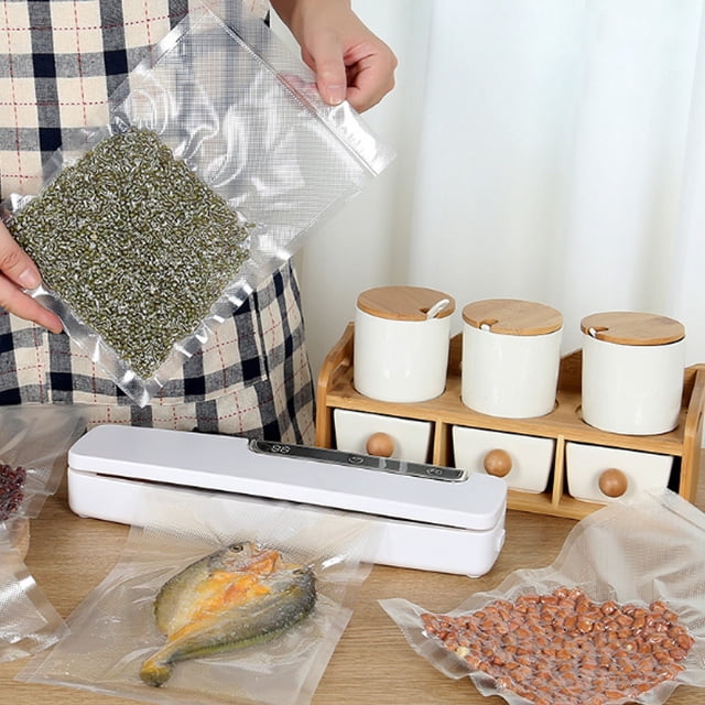 TIMIFIS Sealing Machine Vacuum Sealer, Food Vacuum Sealer Machine, Automatic Food Vacuum Sealer for Food Preservation Sealing Packing System Apartment Essentials