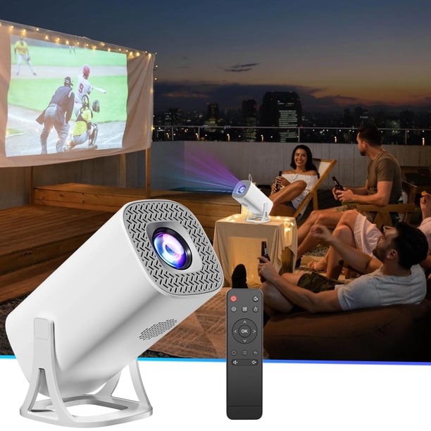 Dvkptbk Projector 4K HD Home Bedroom Wall Projection 3DHome Cinema