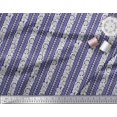 thumbnail image 3 of Soimoi Poly Georgette Fabric Leaves & Floral Block Print Fabric by The Yard 52 Inch Wide, 3 of 3