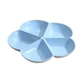 thumbnail image 1 of SLYNSHome Wheats Straw Candy Tray Compartment Snack Organizer Lightweight Food-Grade Plastic Party Serving Tray - Blue, 1 of 7