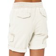 thumbnail image 3 of Innerwin Shorts Summer Casual Ladies Cargo Work Short Stretch Linen White XL, 3 of 7
