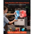 thumbnail image 3 of VEVOR Machine Commerciale à Slush 12 L X 2 Réservoir Margarita Smoothie pour Boissons Glacées, 3 of 9