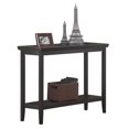 thumbnail image 2 of Pemberly Row Modern Console Table in Black Wood Finish, 2 of 5