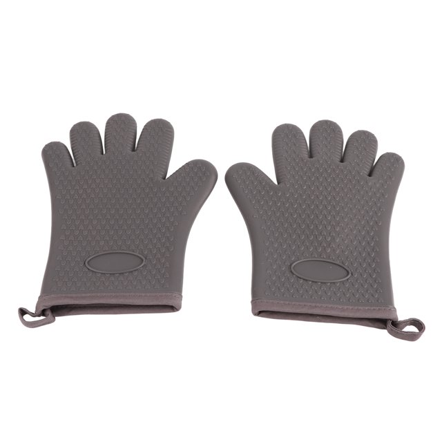 YUMILI Gants de Barbecue, Gants de Cuisine résistants à la Chaleur 300 ℃ Gants de Gril Haute température, Gants de Four en Silicone antidérapants pour la Cuisson, Le Barbecue, la Cuisson, Le soudage