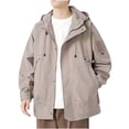 thumbnail image 1 of Pisexur Windbreaker Jacket Men's Spring And Charge Coat Thin Outdoor Mountaineering And Riding Windproof Work Coat Hiking Jacket Men Rain Coat Mens Jacket, 1 of 4
