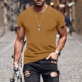 thumbnail image 2 of Vente de Chemises pour Hommes en Liquidation! T-Shirt pour Homme à Manches Courtes, Col Rond, T-Shirt Décontracté d'Été Classique Basique, Tee-Shirts, 2 of 6