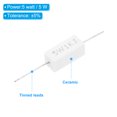 thumbnail image 3 of Unique Bargains 1K Ohm Resistors, 10Pcs 5W Ceramic Cement Resistor Power Cement Resistor Kit Tolerance 5% for Power Adapters Audio, 3 of 4
