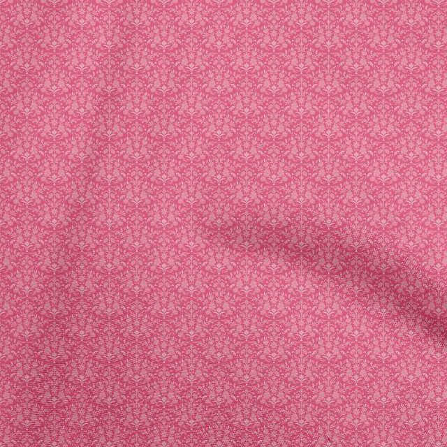 oneOone Viscose Chiffon Pink Fabric Asian Craft Projects Decor Fabric Printed By The Yard 42 Inch Wide