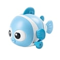 thumbnail image 4 of Windup Fish Bathtub Toy Bathtime Gift Clockwork Swimming Water Toy for Kids Blue, 4 of 9