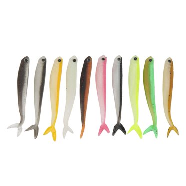 Silicone Fishing Bait,10PCS Soft Lures Fishtail Artificial Fishing Bait Fishing Bait Ultimate Comfort