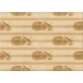 thumbnail image 1 of Ahgly Company Machine Washable Indoor Rectangle Transitional Orange Gold Area Rugs, 4' x 6', 1 of 7