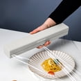 thumbnail image 1 of Plastic Wrap Dispenser with Cutter - Refillable for Cling Film, Aluminum Foil & Wax Paper, 1 of 9