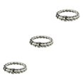 thumbnail image 4 of Thinsony Distinctive Gothic Punk Dragon Scale Bangle 48 inches Cool and Contemporary Steel 8.26 Inch 3Set, 4 of 6