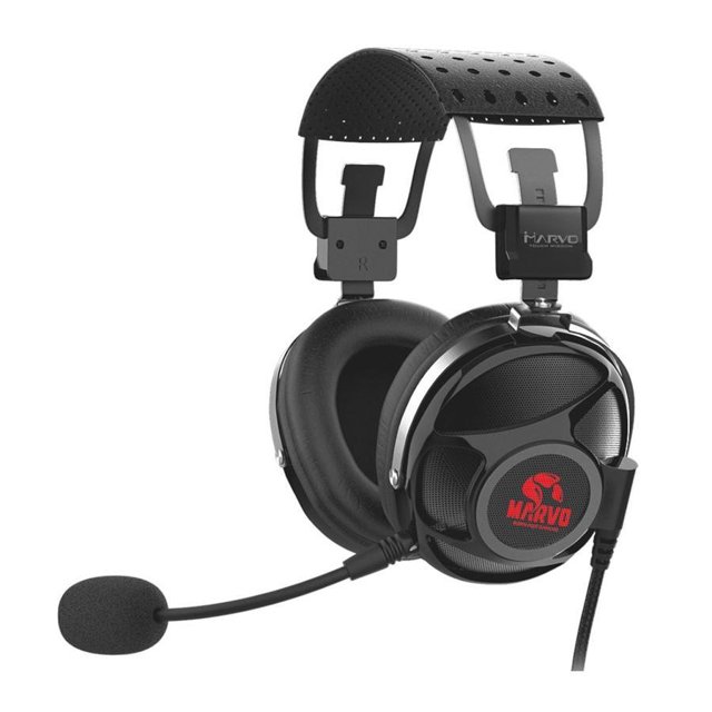 Marvo Pro 7.1 Virtual Surround sound Gaming Headset with Red backlight for PC PS4 Xbox One cable 2m (HG9053)